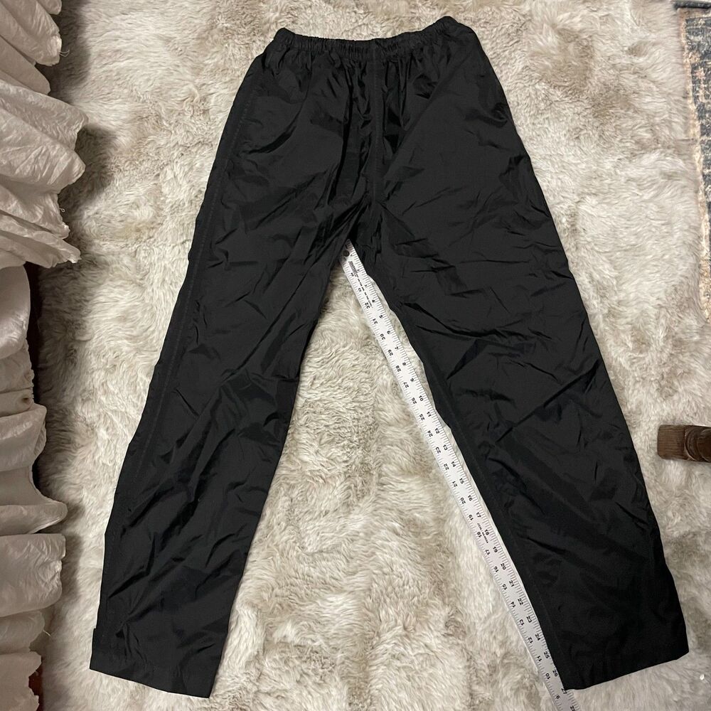 Black Columbia Brand Titanium Rain pants Youth Large Omnitech 3 pocket